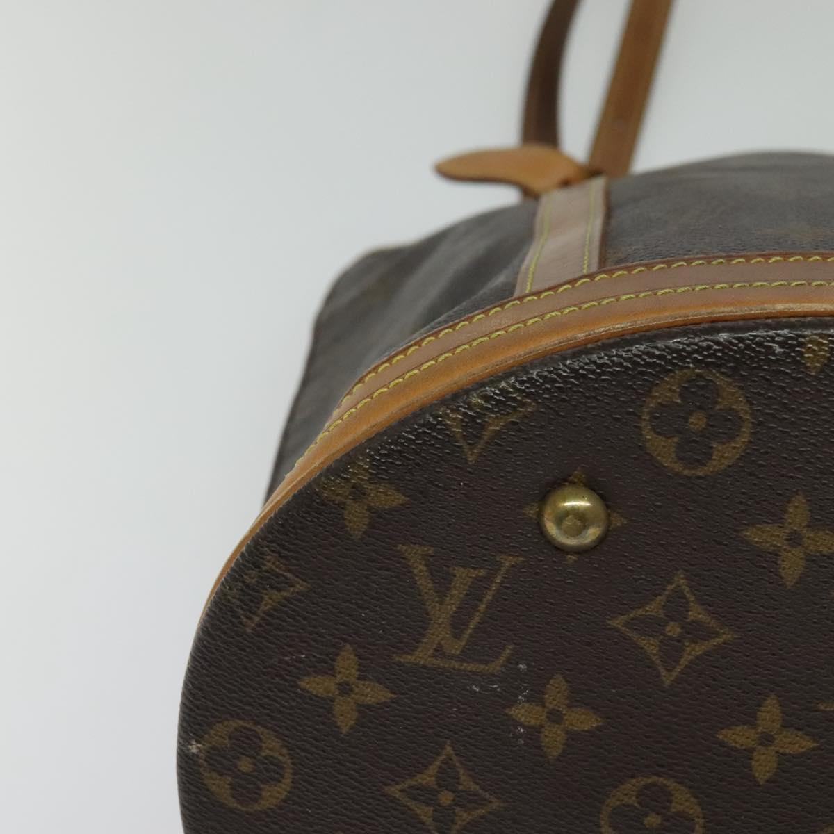 LOUIS VUITTON Monogram Bucket GM Shoulder Bag M42236 LV Auth 114530