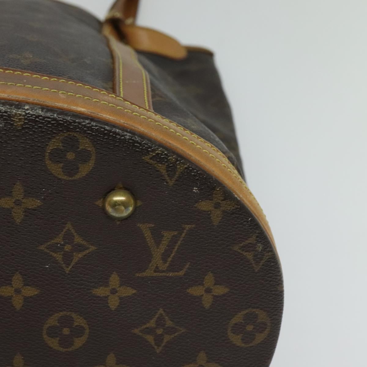 LOUIS VUITTON Monogram Bucket GM Shoulder Bag M42236 LV Auth 114530