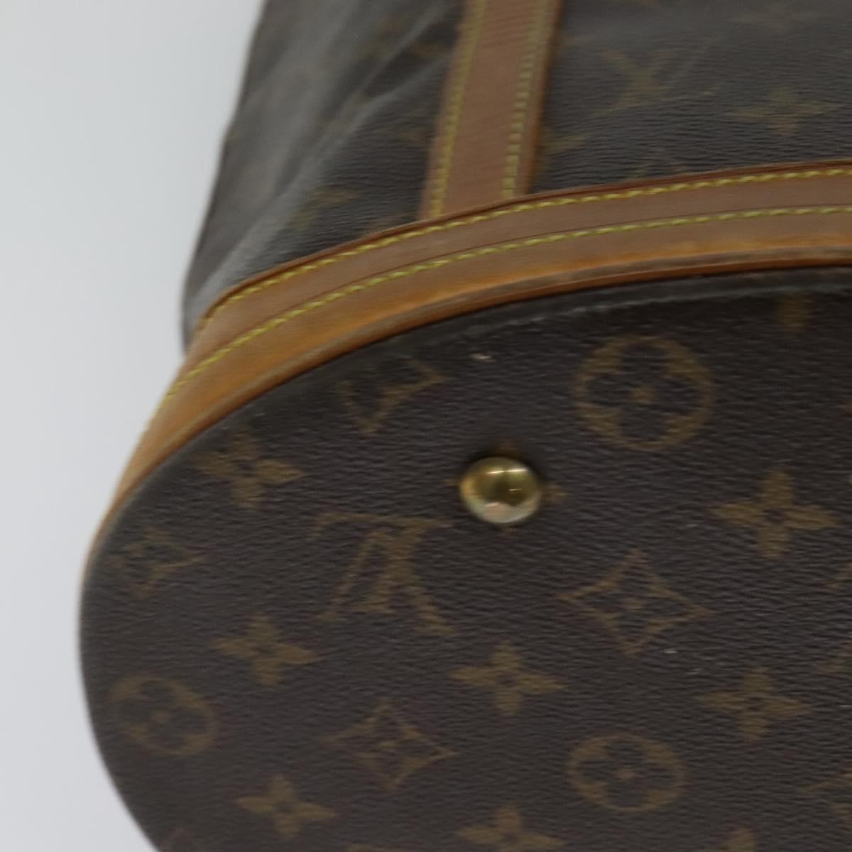 LOUIS VUITTON Monogram Bucket GM Shoulder Bag M42236 LV Auth 114530