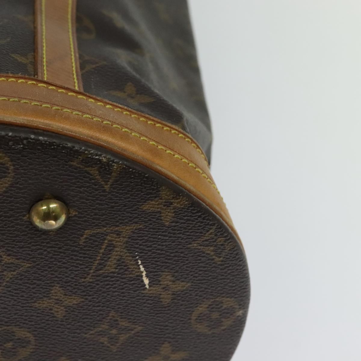 LOUIS VUITTON Monogram Bucket GM Shoulder Bag M42236 LV Auth 114530