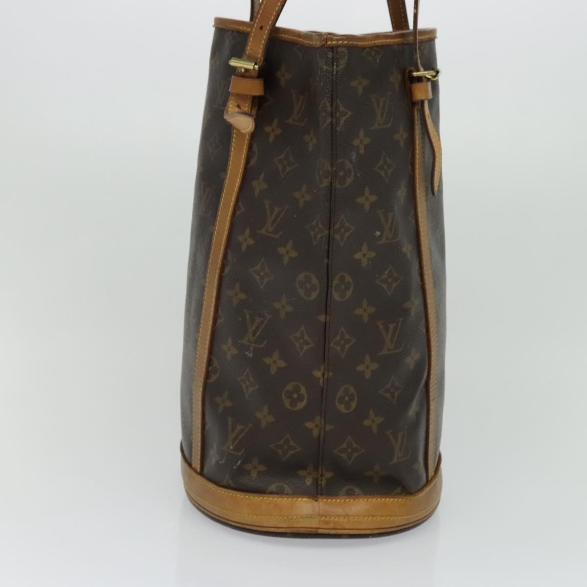 LOUIS VUITTON Monogram Bucket GM Shoulder Bag M42236 LV Auth 114530
