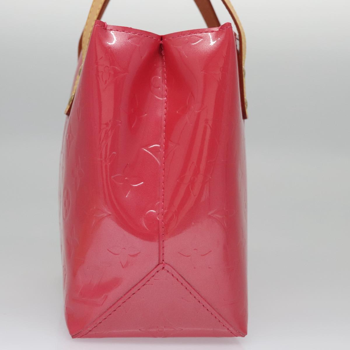LOUIS VUITTON Monogram Vernis Reade PM Hand Bag FuchsiaPink M91221 Auth 114585AV