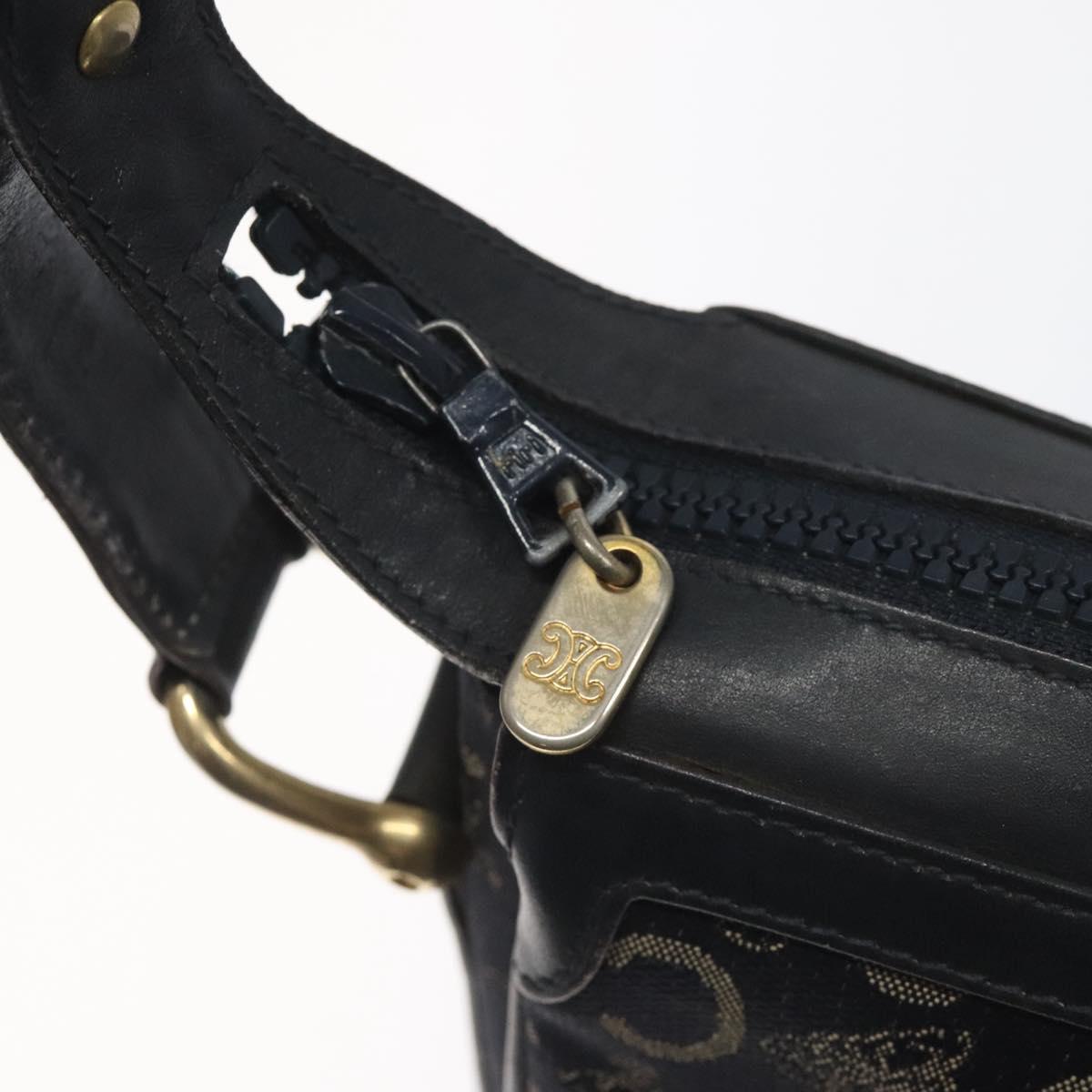 CELINE C Sulky Shoulder Bag Canvas Navy Auth 114587