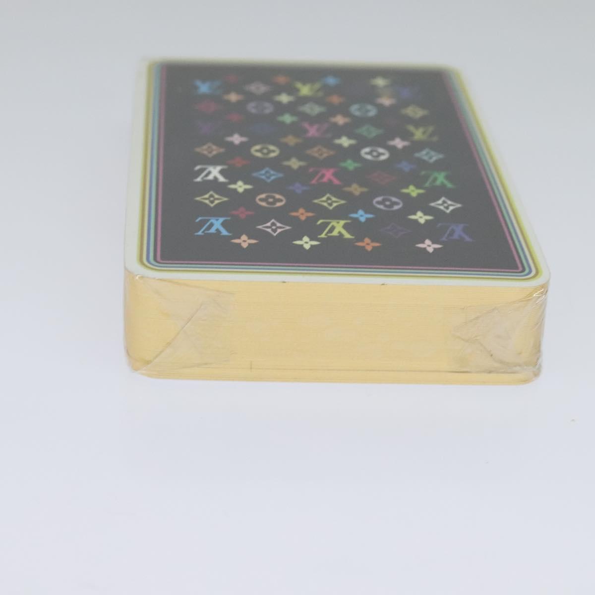 LOUIS VUITTON Monogram Multicolor Playing Cards Black White LV Auth 114606V