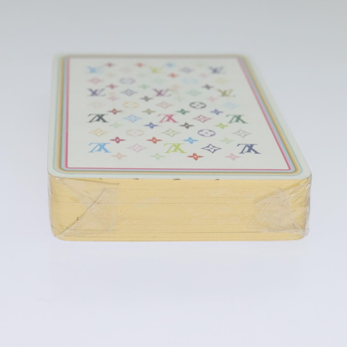 LOUIS VUITTON Monogram Multicolor Playing Cards Black White LV Auth 114606V