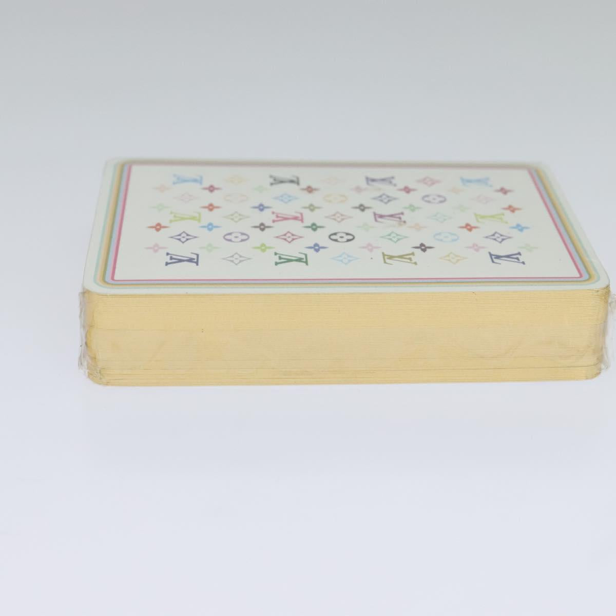 LOUIS VUITTON Monogram Multicolor Playing Cards Black White LV Auth 114606V