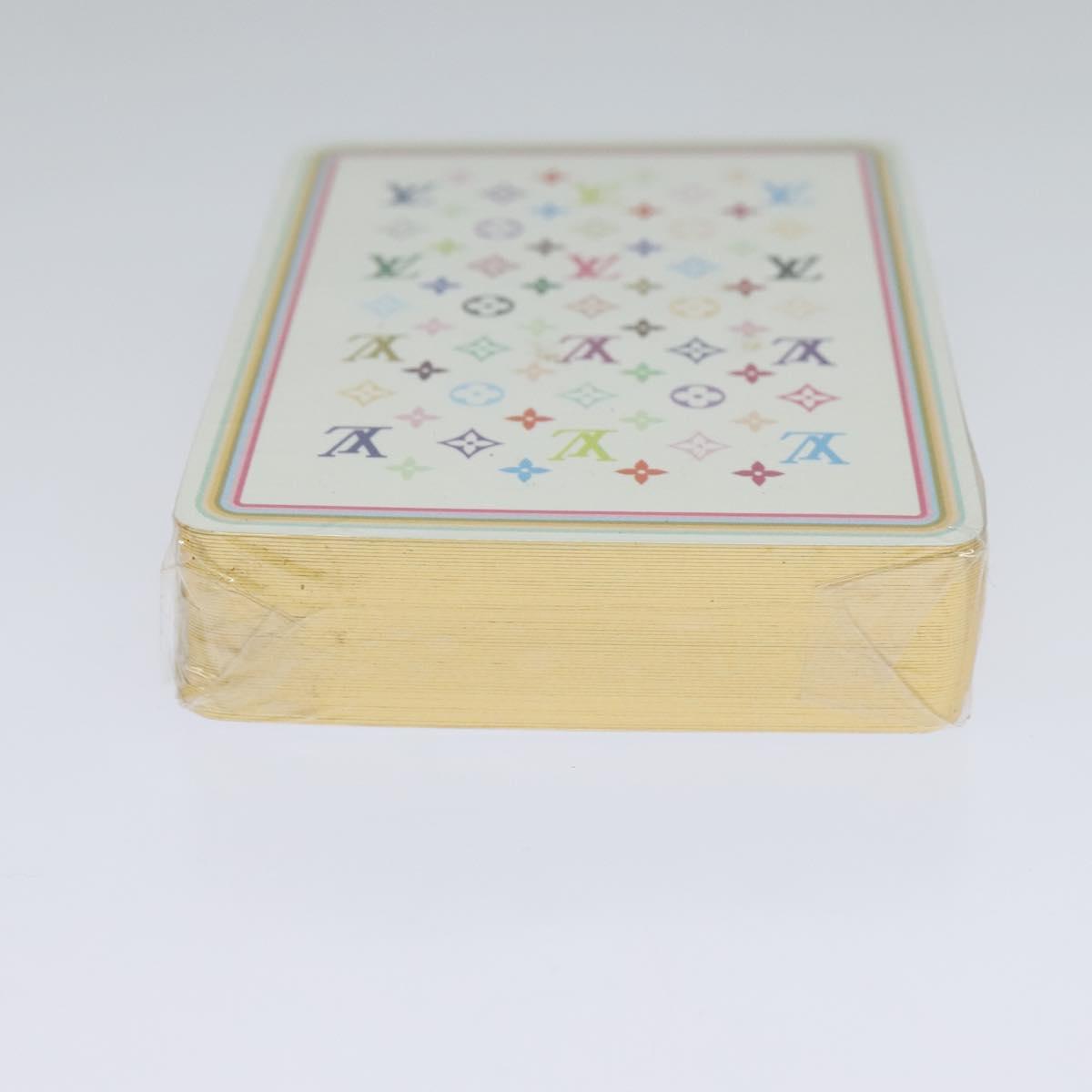 LOUIS VUITTON Monogram Multicolor Playing Cards Black White LV Auth 114606S