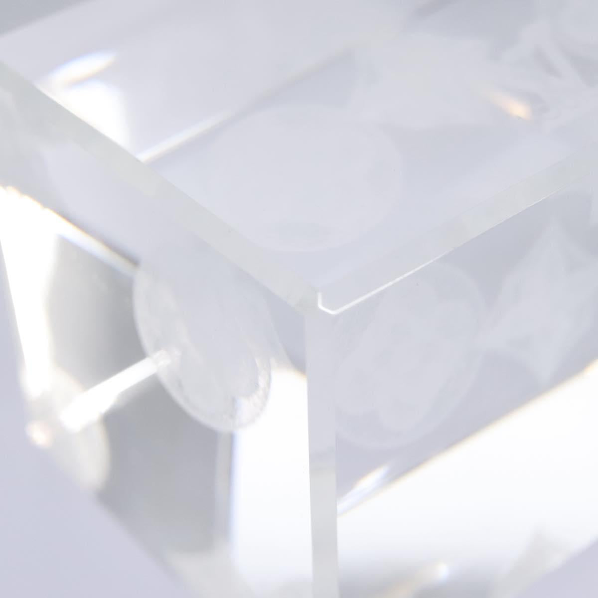 LOUIS VUITTON Paper weight Clear LV Auth 114607SM