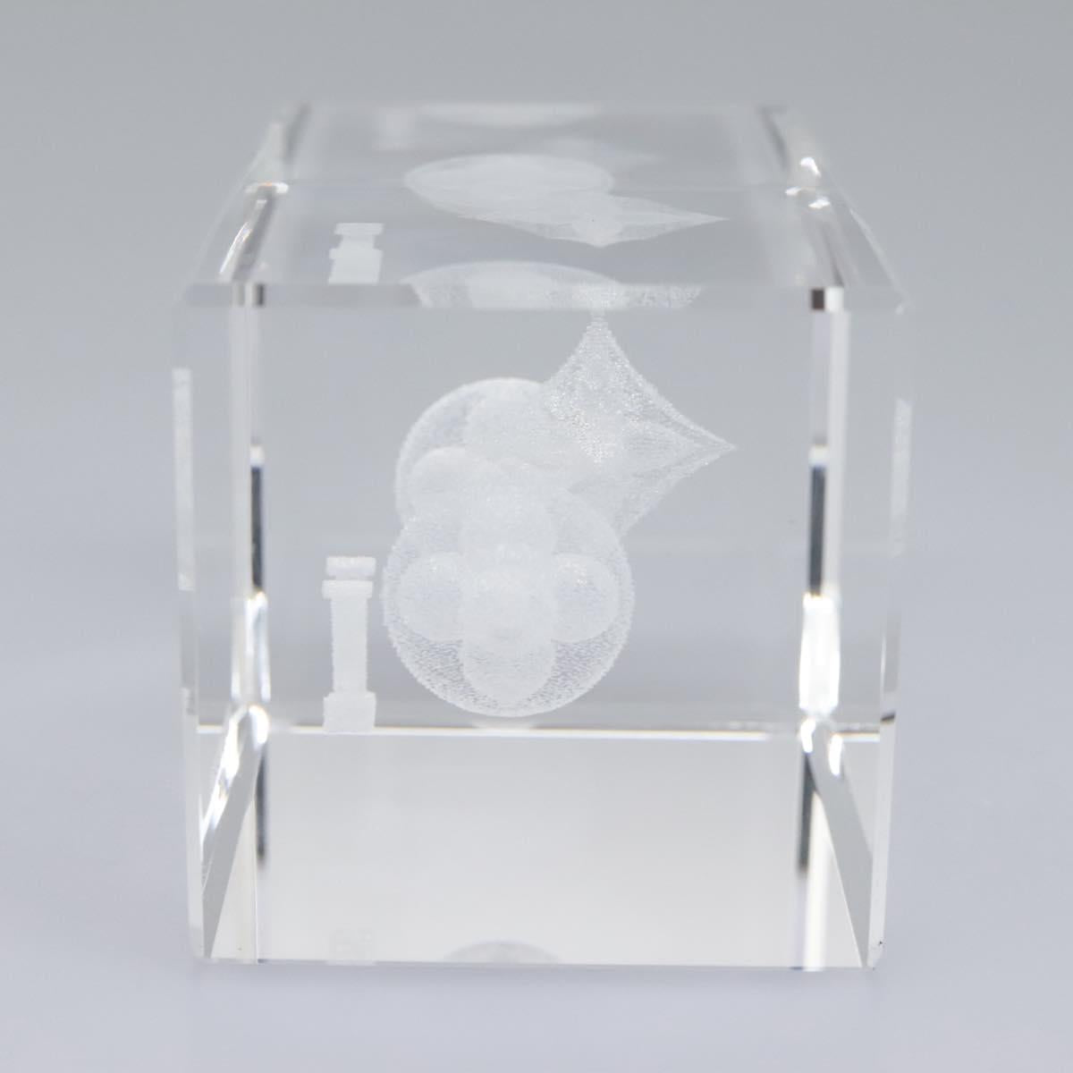 LOUIS VUITTON Paper weight Clear LV Auth 114607S