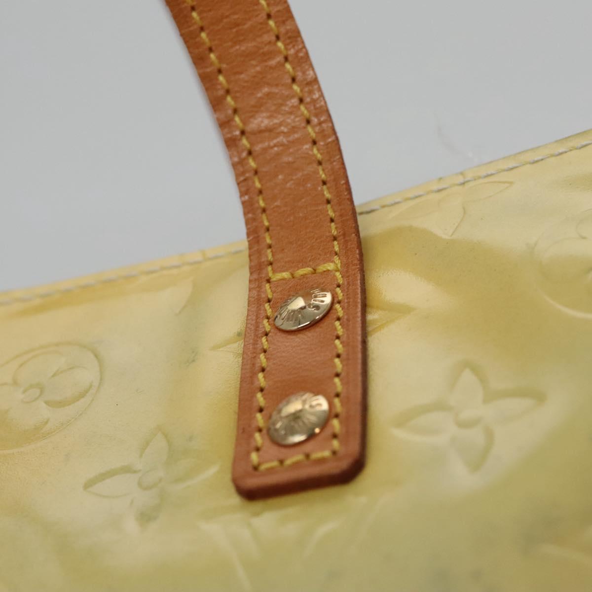 LOUIS VUITTON Monogram Vernis Reade PM Hand Bag Gris M91145 LV Auth 114609