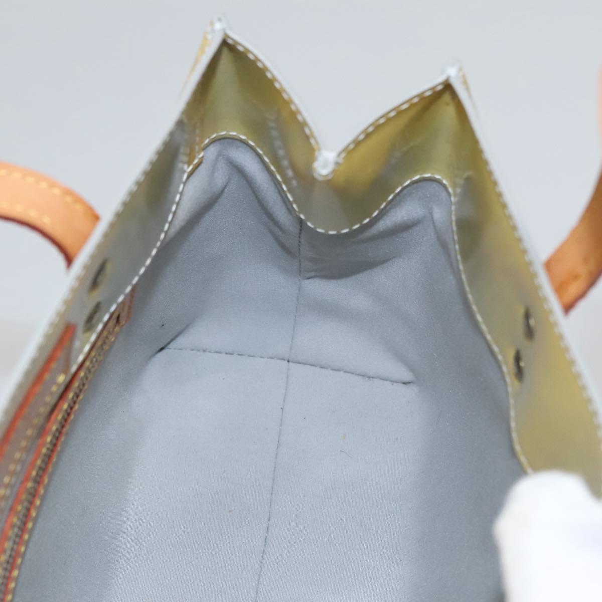LOUIS VUITTON Monogram Vernis Reade PM Hand Bag Gris M91145 LV Auth 114609