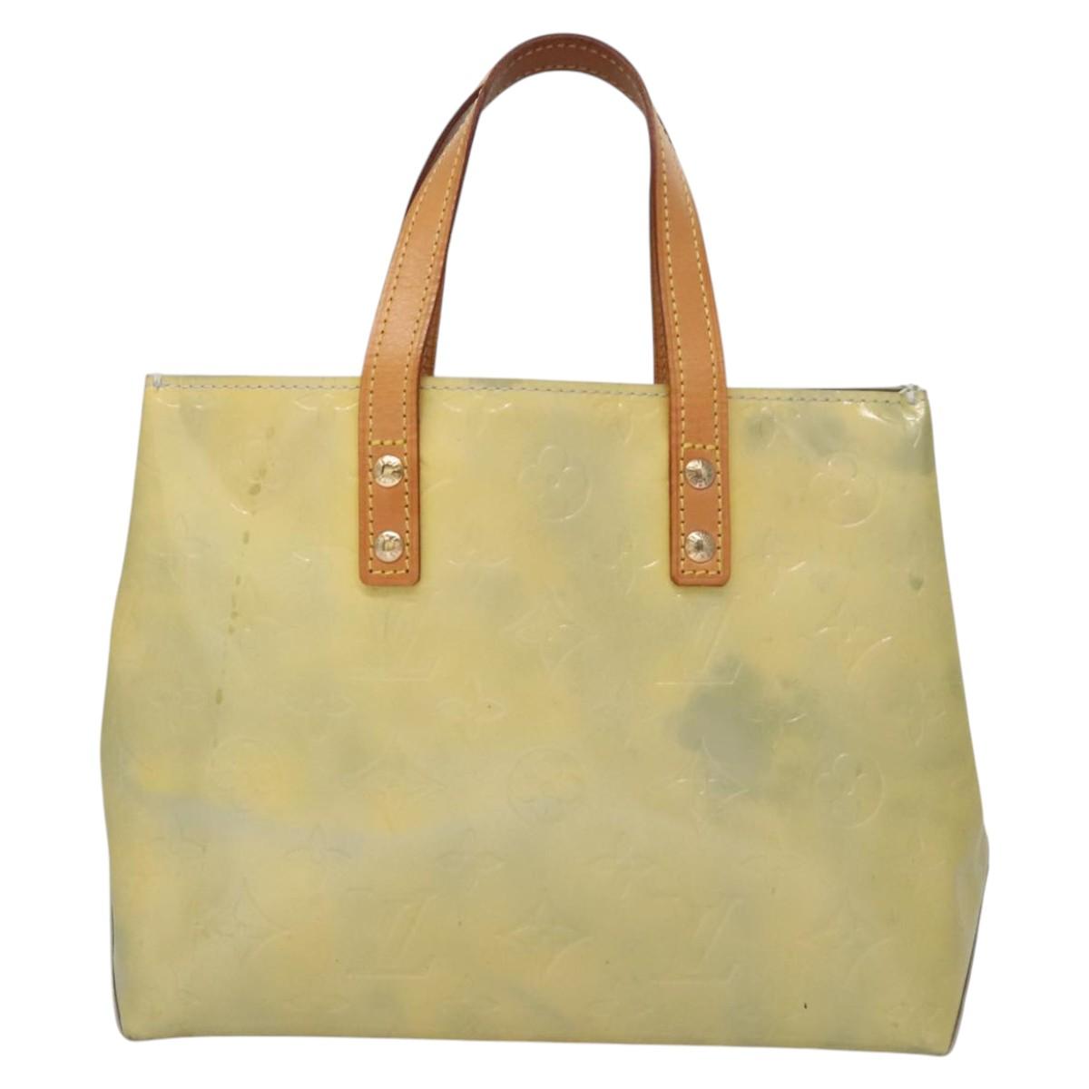LOUIS VUITTON Monogram Vernis Reade PM Hand Bag Gris M91145 LV Auth 114609