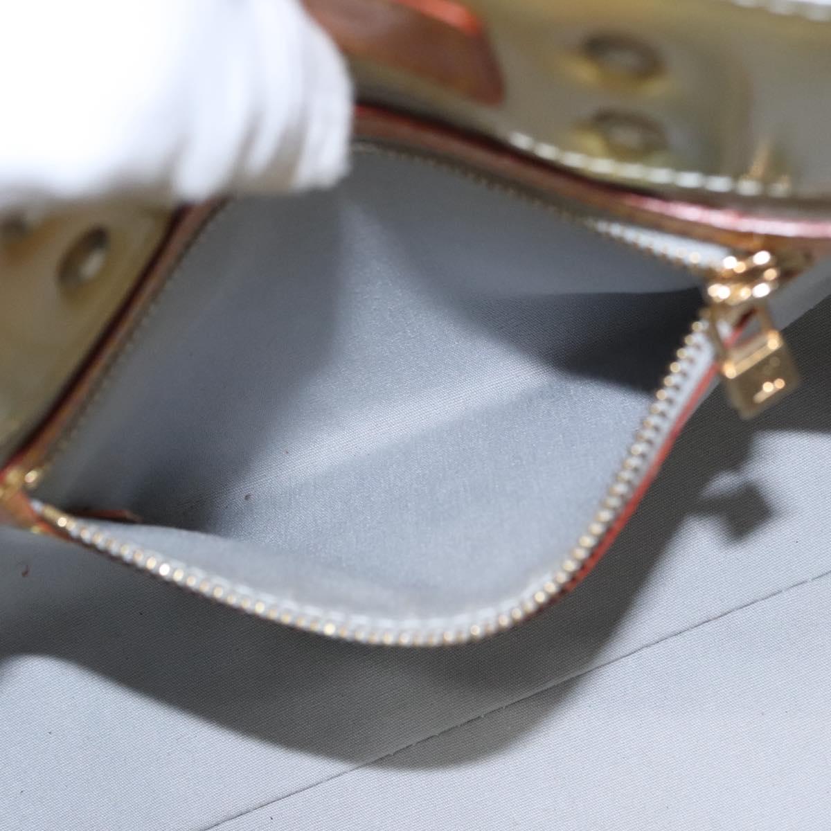 LOUIS VUITTON Monogram Vernis Reade PM Hand Bag Gris M91145 LV Auth 114609