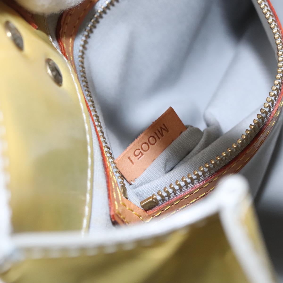 LOUIS VUITTON Monogram Vernis Reade PM Hand Bag Gris M91145 LV Auth 114609