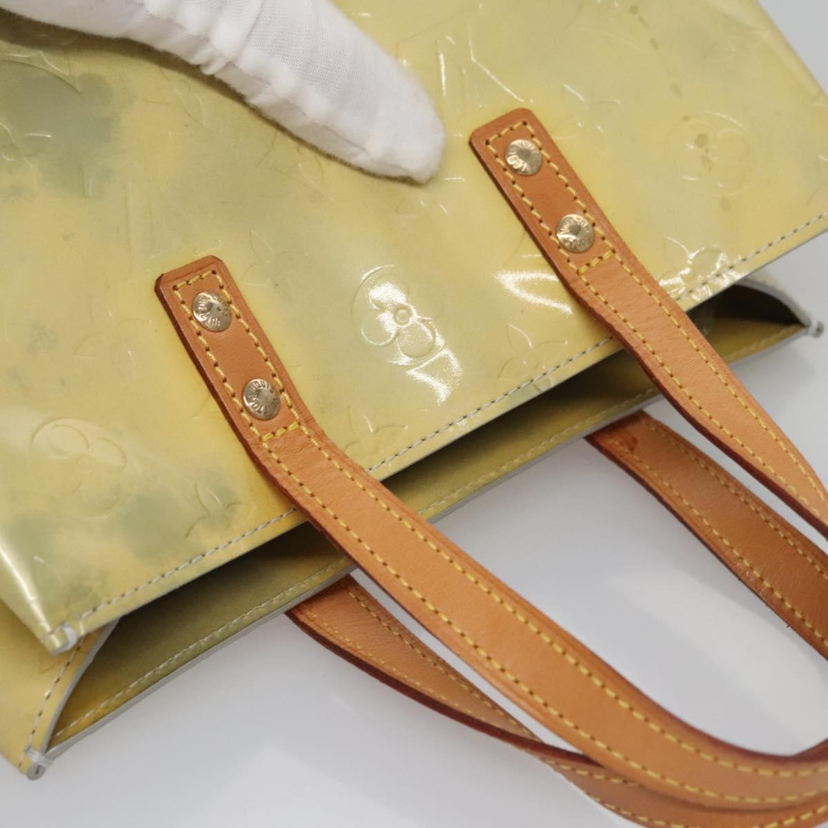 LOUIS VUITTON Monogram Vernis Reade PM Hand Bag Gris M91145 LV Auth 114609