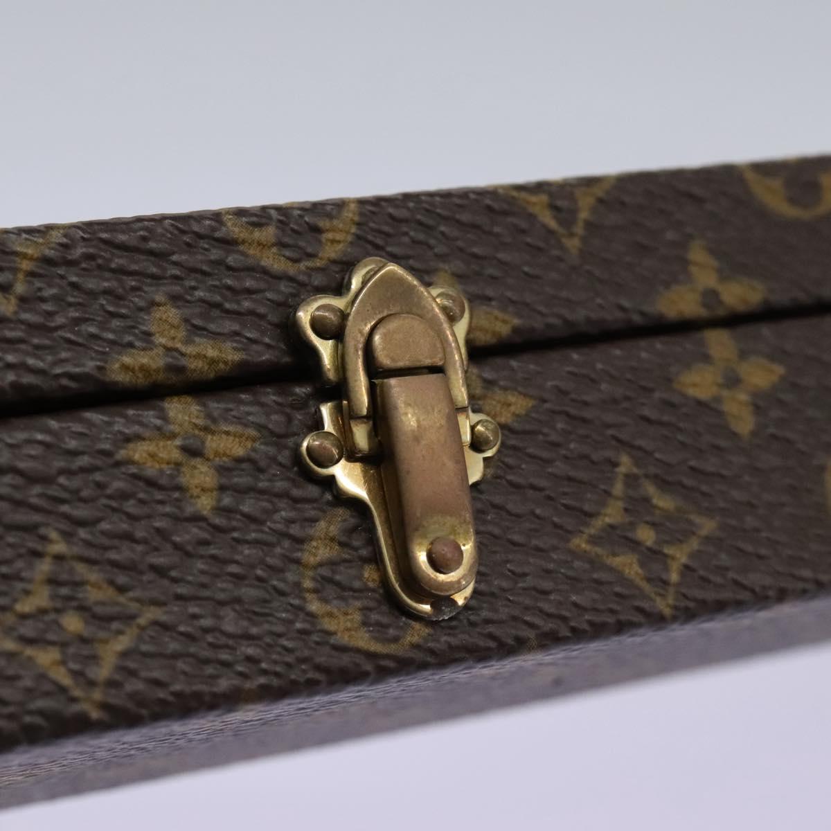 LOUIS VUITTON Monogram Necklace case Jewelry Box LV Auth 114618SV