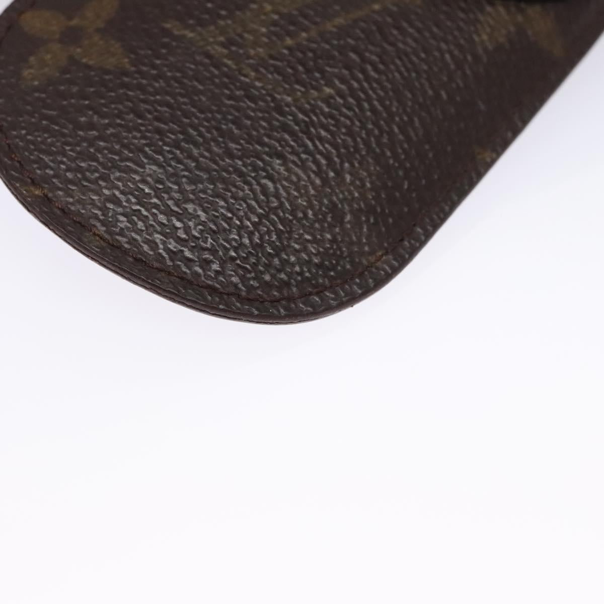 LOUIS VUITTON Monogram Etui Lunette Simple Glasses Case LV Auth 114639