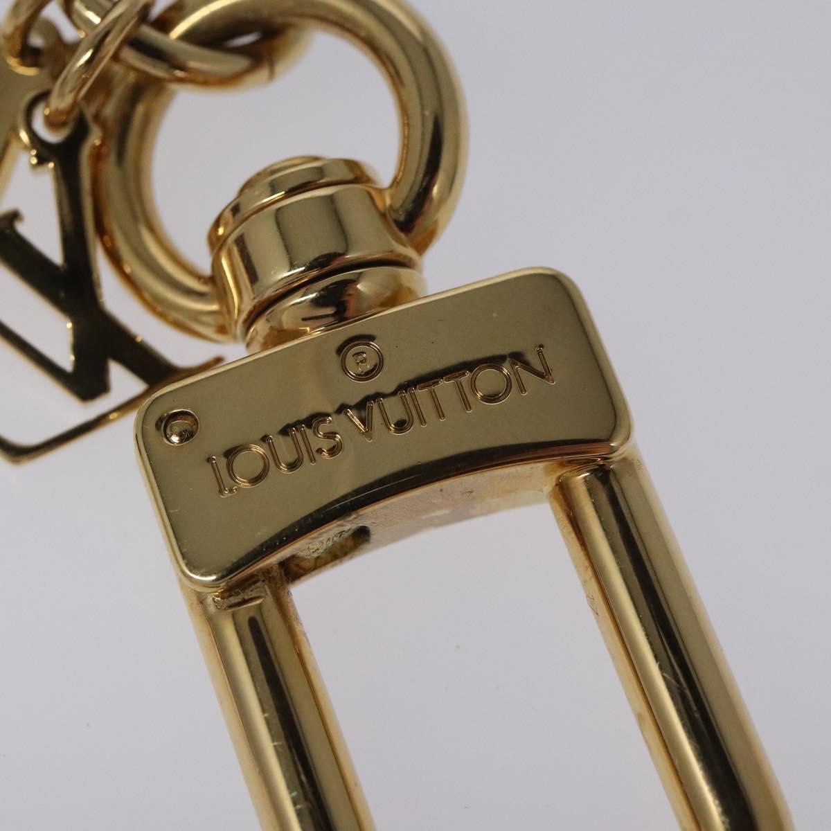 LOUIS VUITTON Rabbit Jeff Key Ring metal Pink M62734 LV Auth 114656