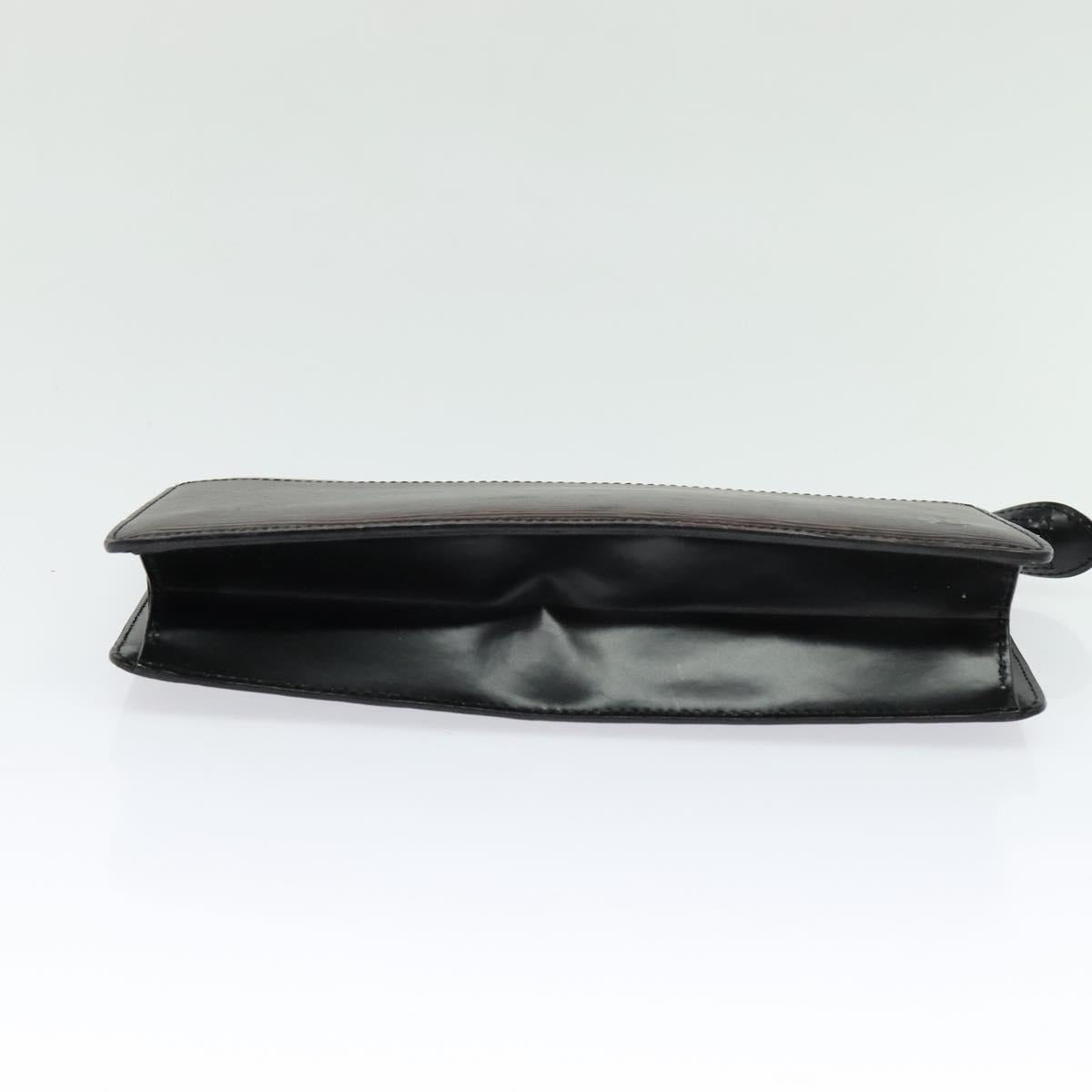 LOUIS VUITTON Epi Pochette Homme Clutch Bag Black Noir M52522 LV Auth 114672