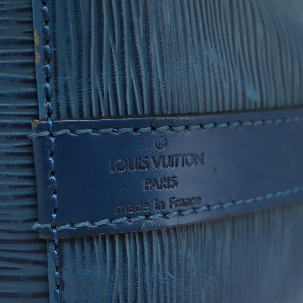 LOUIS VUITTON Epi Petit Noe Shoulder Bag Blue M44105 LV Auth 114680