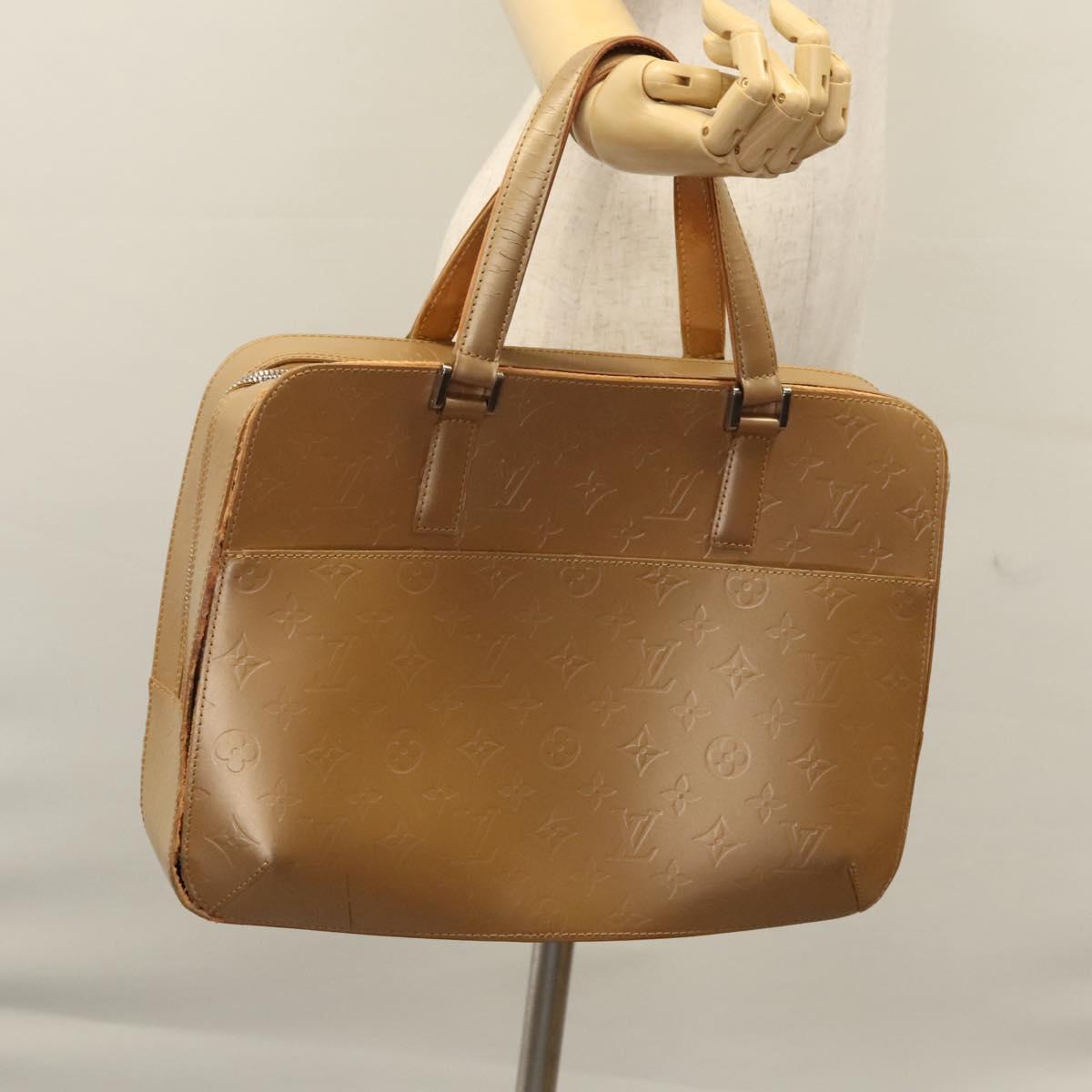 LOUIS VUITTON Monogram Mat Malden Hand Bag Amble M55137 LV Auth 114722