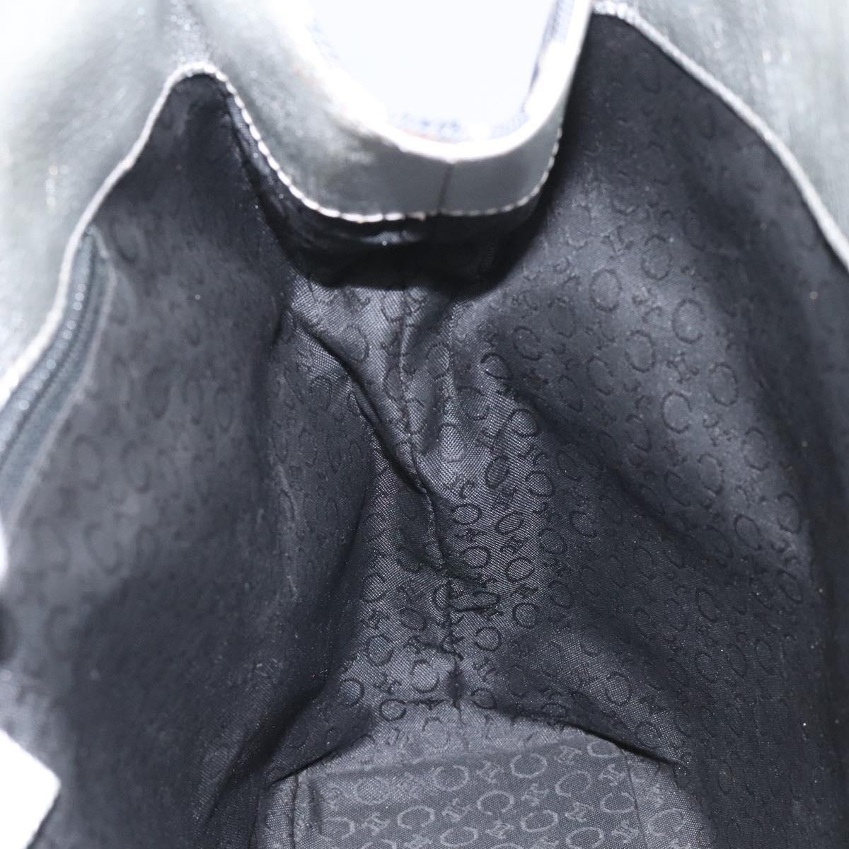 CELINE C Sulky Circle Shoulder Bag Canvas Navy Clear Auth 114765