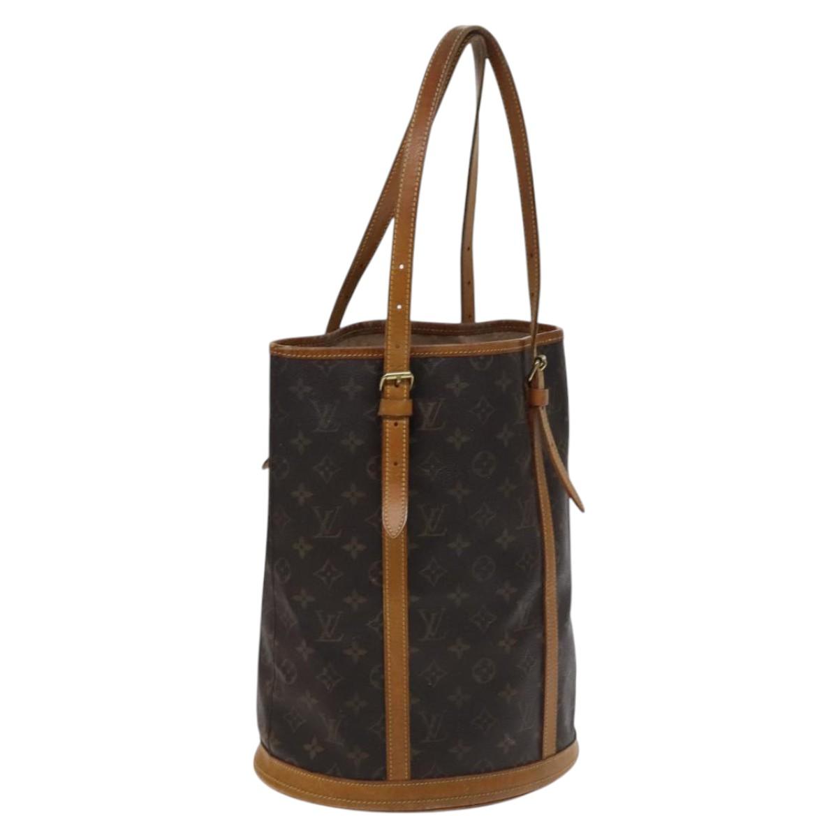 LOUIS VUITTON Monogram Bucket GM Shoulder Bag M42236 LV Auth 114773