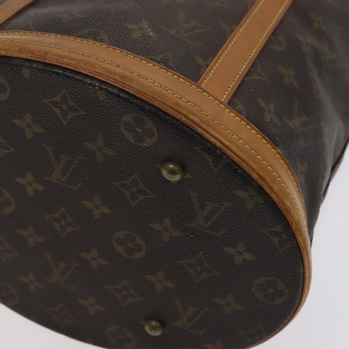 LOUIS VUITTON Monogram Bucket GM Shoulder Bag M42236 LV Auth 114773