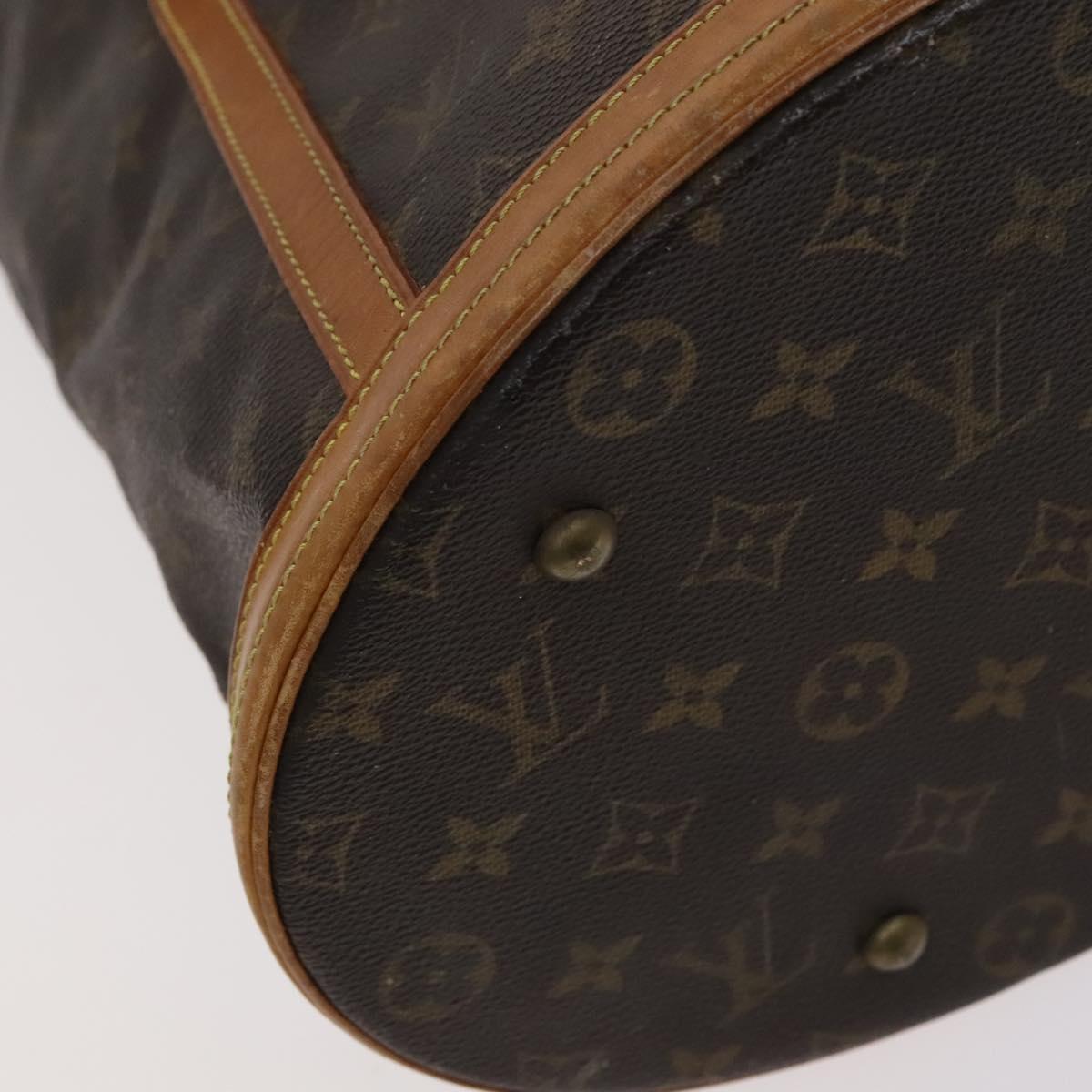 LOUIS VUITTON Monogram Bucket GM Shoulder Bag M42236 LV Auth 114773
