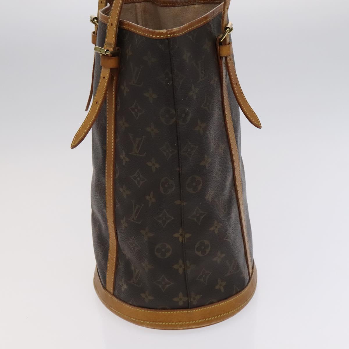 LOUIS VUITTON Monogram Bucket GM Shoulder Bag M42236 LV Auth 114773