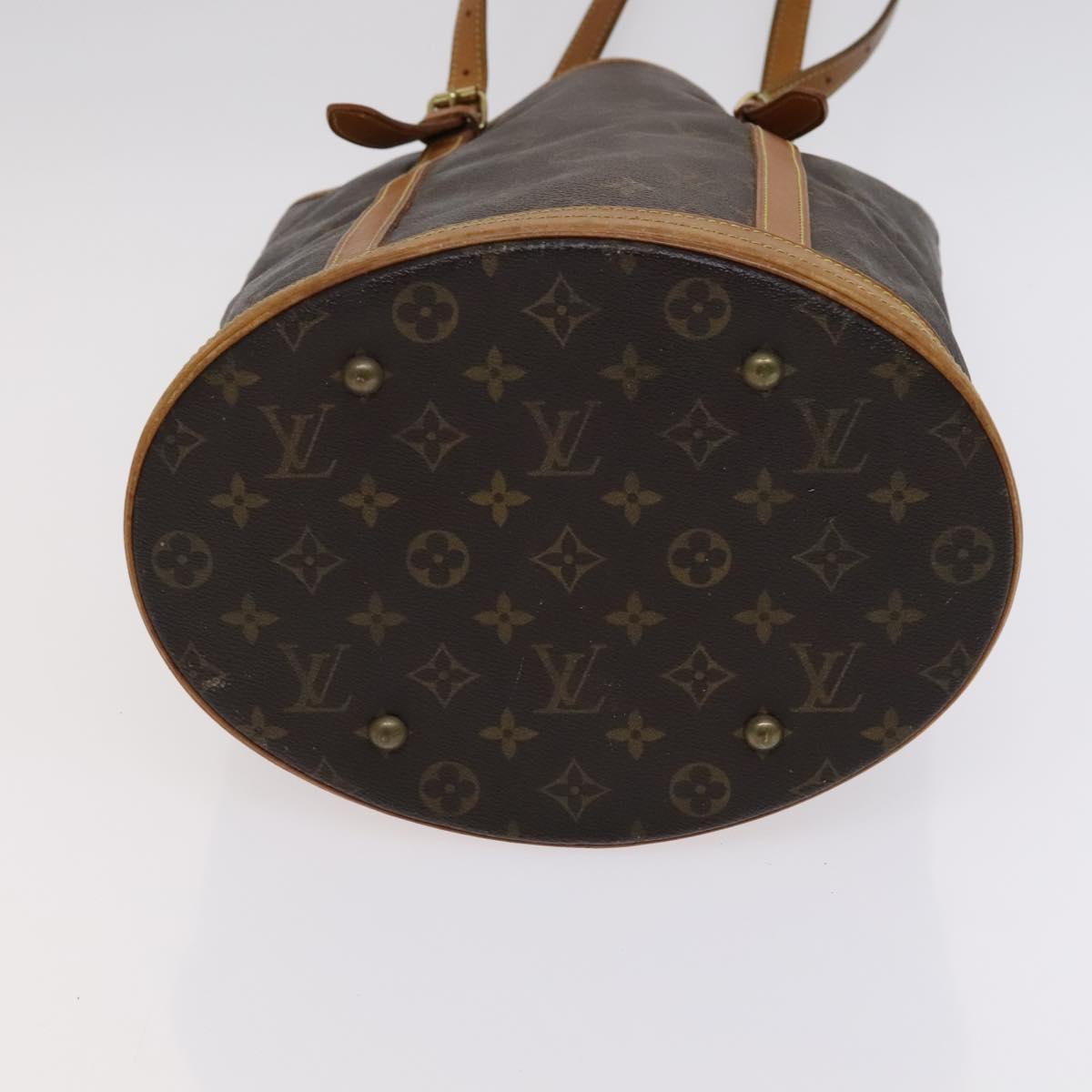 LOUIS VUITTON Monogram Bucket GM Shoulder Bag M42236 LV Auth 114773