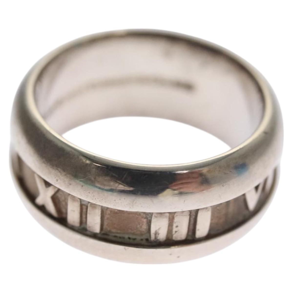 TIFFANY&Co. Atlas Ring Ag925 Silver Auth 114801