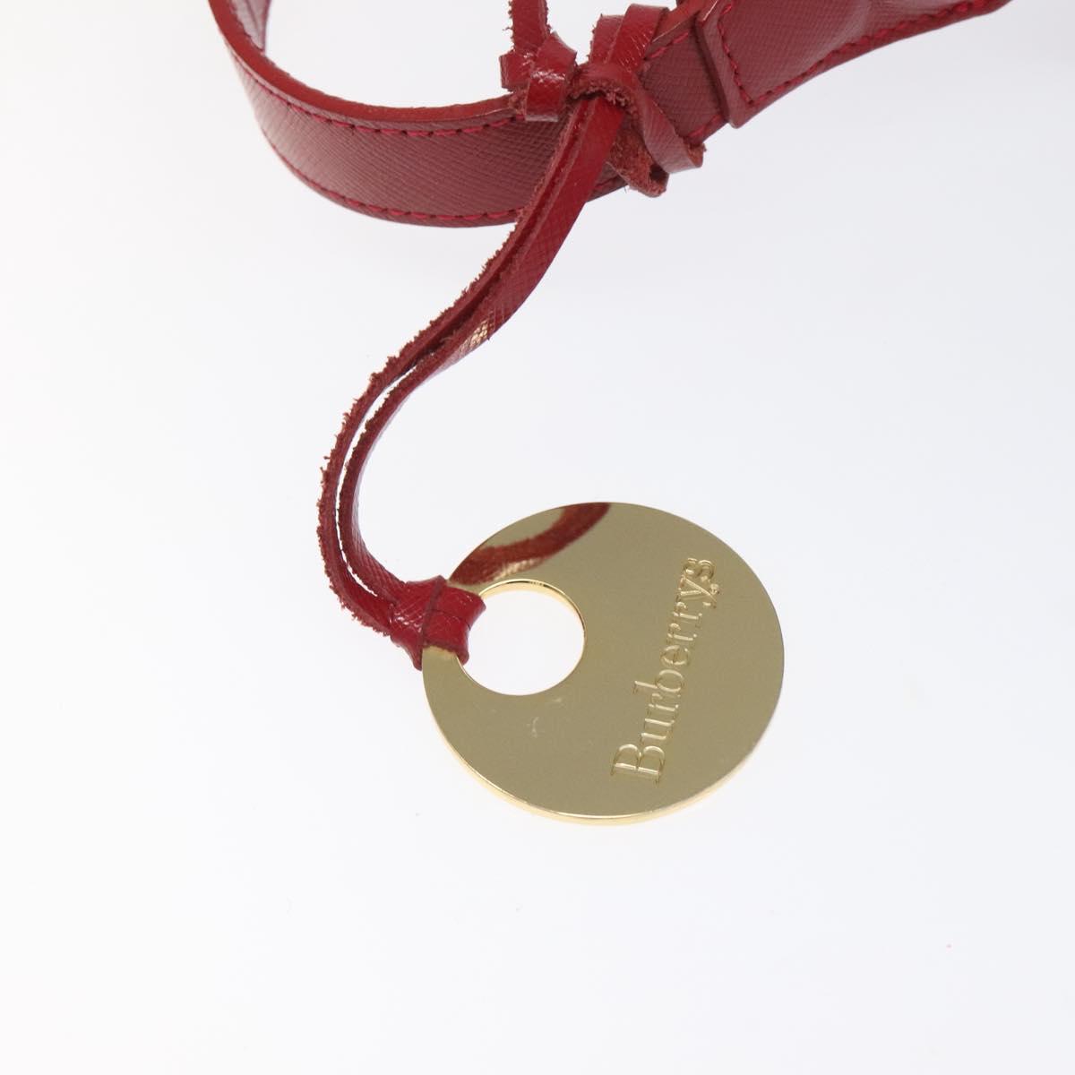 Burberrys Nova Check Shoulder Bag Canvas Beige Red Auth 114822