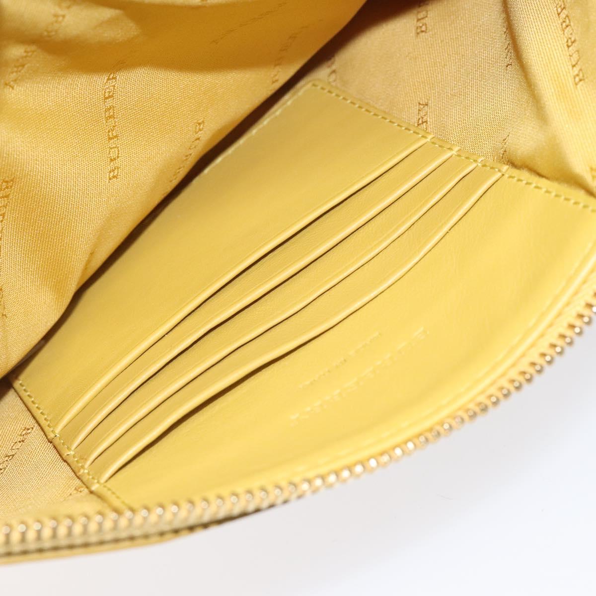 BURBERRY Nova Check Shoulder Bag Canvas Beige Gold Auth 114865