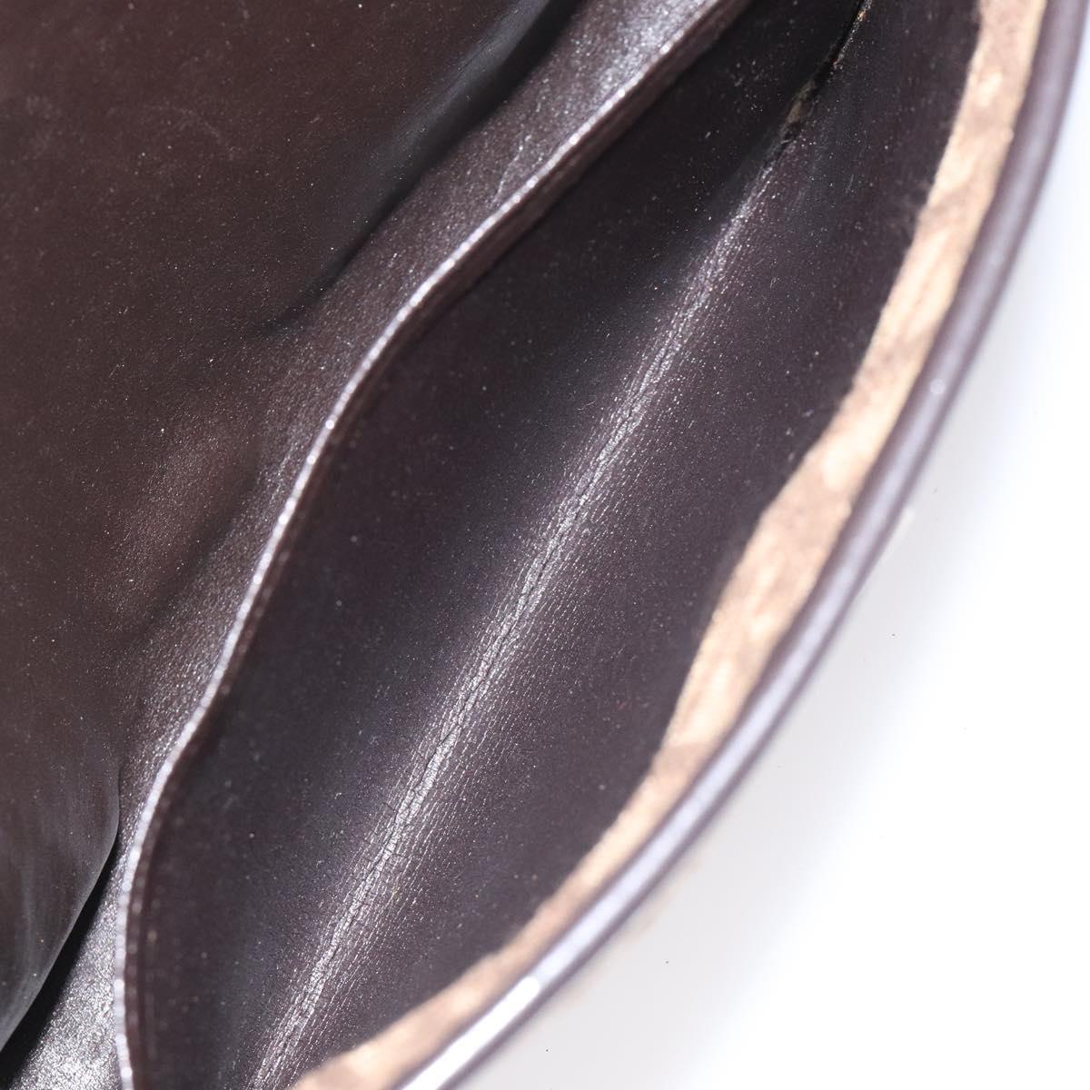 Christian Dior Trotter Canvas Shoulder Bag Brown Auth 114870