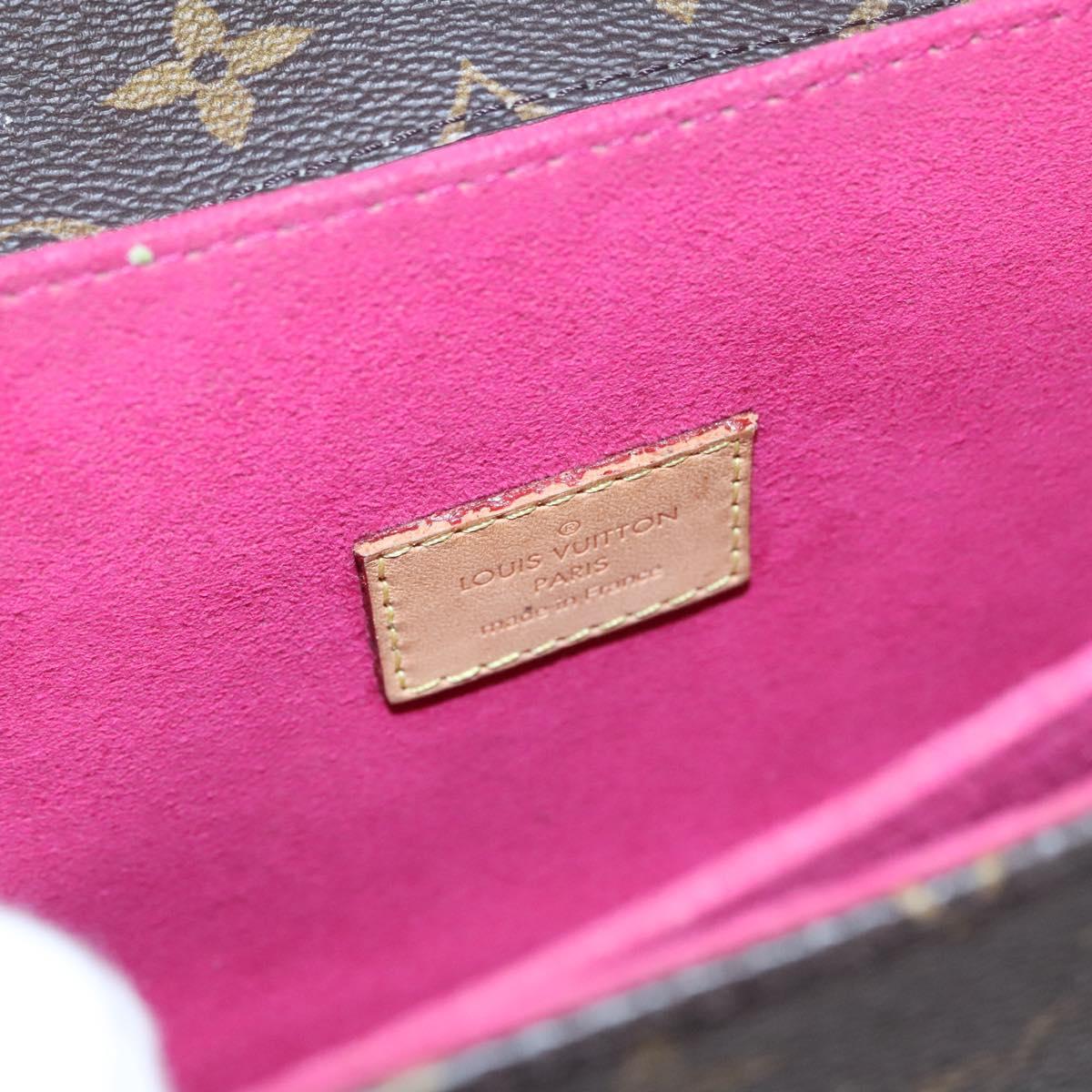 LOUIS VUITTON Monogram Lovelock Pochette Metis Hand Bag 2way M44366 Auth 114916