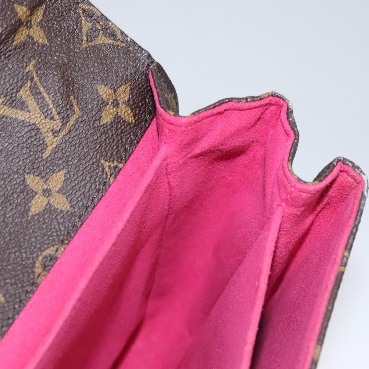 LOUIS VUITTON Monogram Lovelock Pochette Metis Hand Bag 2way M44366 Auth 114916