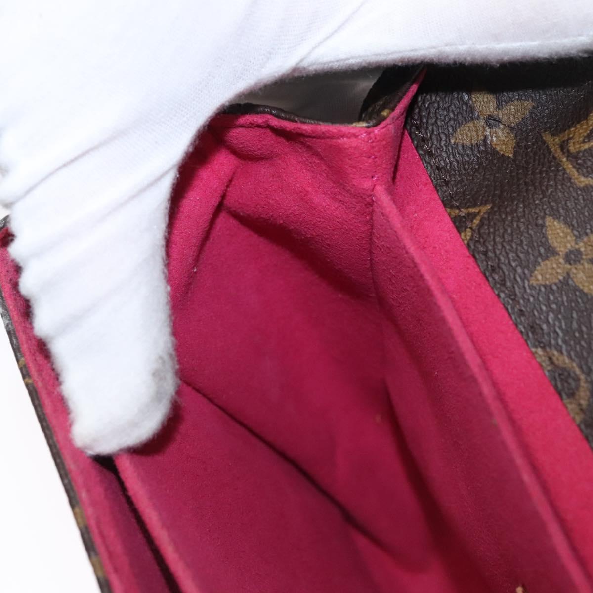 LOUIS VUITTON Monogram Lovelock Pochette Metis Hand Bag 2way M44366 Auth 114916