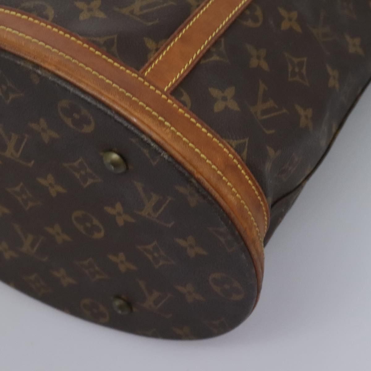 LOUIS VUITTON Monogram Bucket GM Shoulder Bag M42236 LV Auth 114920