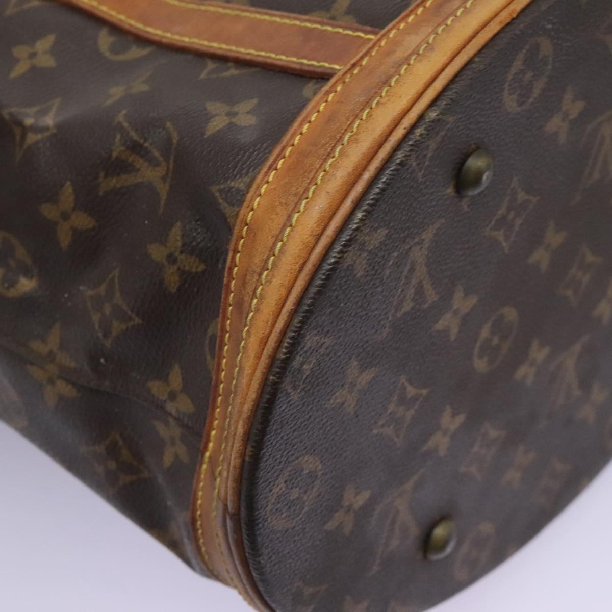 LOUIS VUITTON Monogram Bucket GM Shoulder Bag M42236 LV Auth 114920