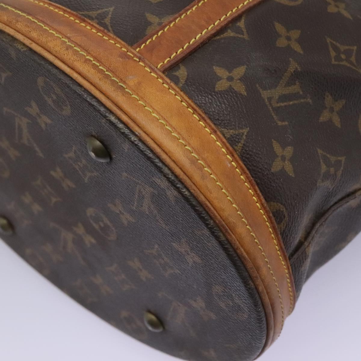 LOUIS VUITTON Monogram Bucket GM Shoulder Bag M42236 LV Auth 114920