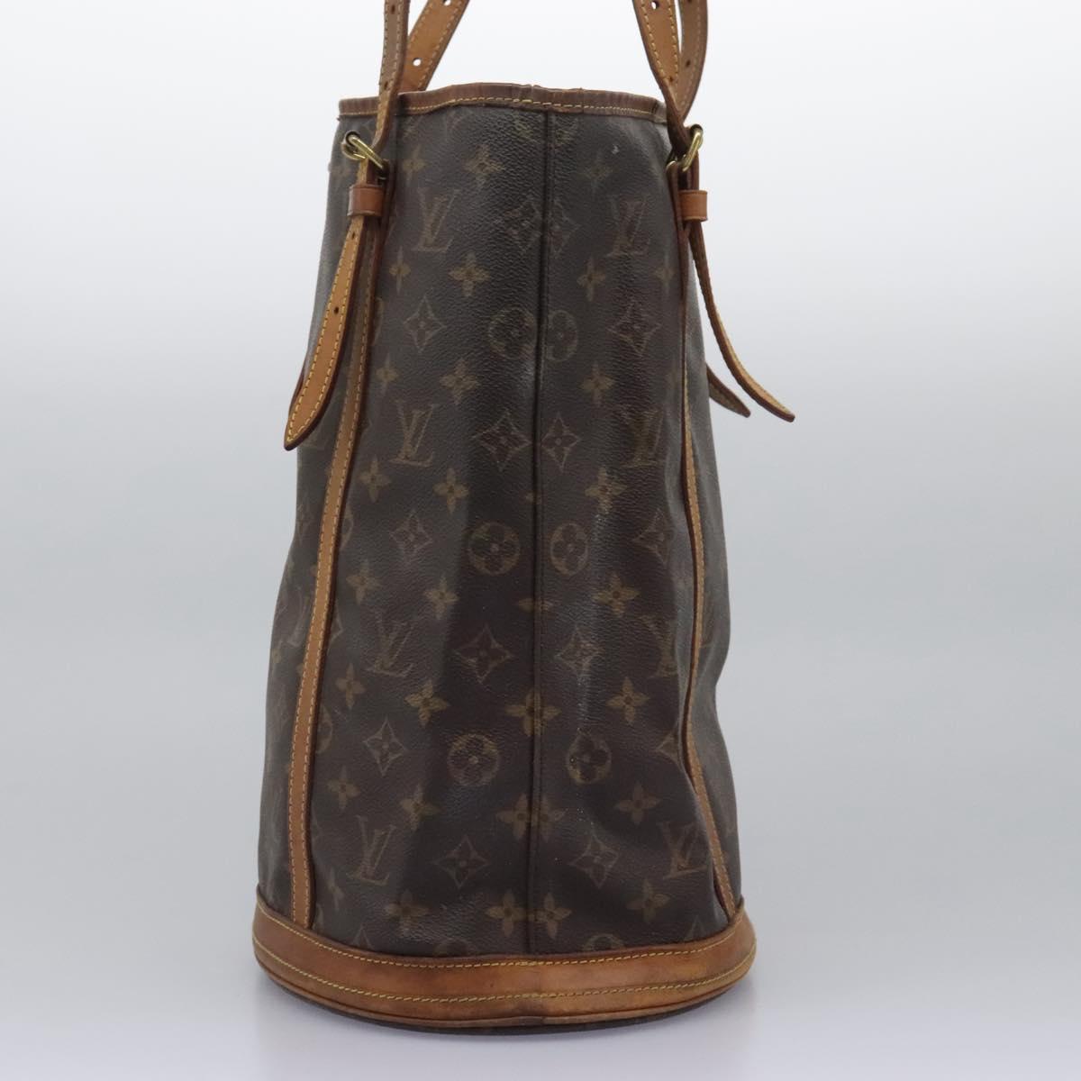 LOUIS VUITTON Monogram Bucket GM Shoulder Bag M42236 LV Auth 114920