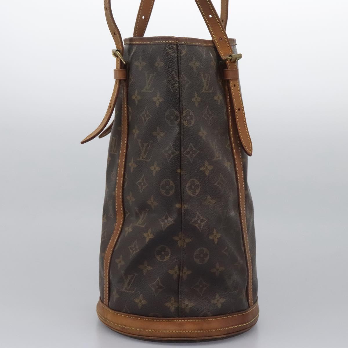 LOUIS VUITTON Monogram Bucket GM Shoulder Bag M42236 LV Auth 114920