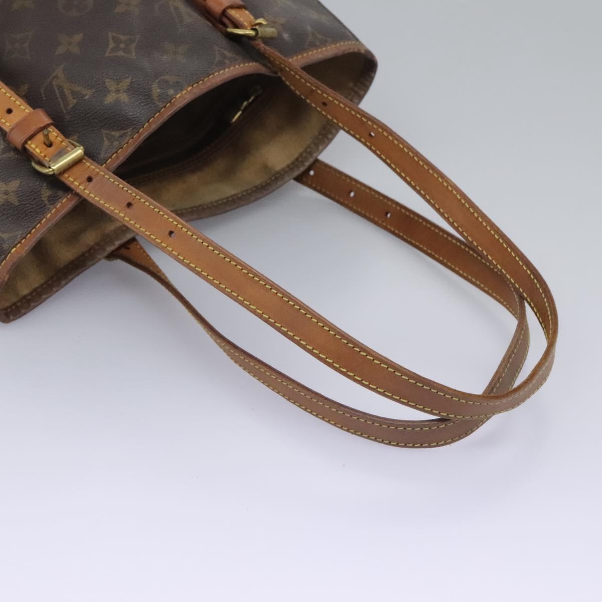 LOUIS VUITTON Monogram Bucket GM Shoulder Bag M42236 LV Auth 114920