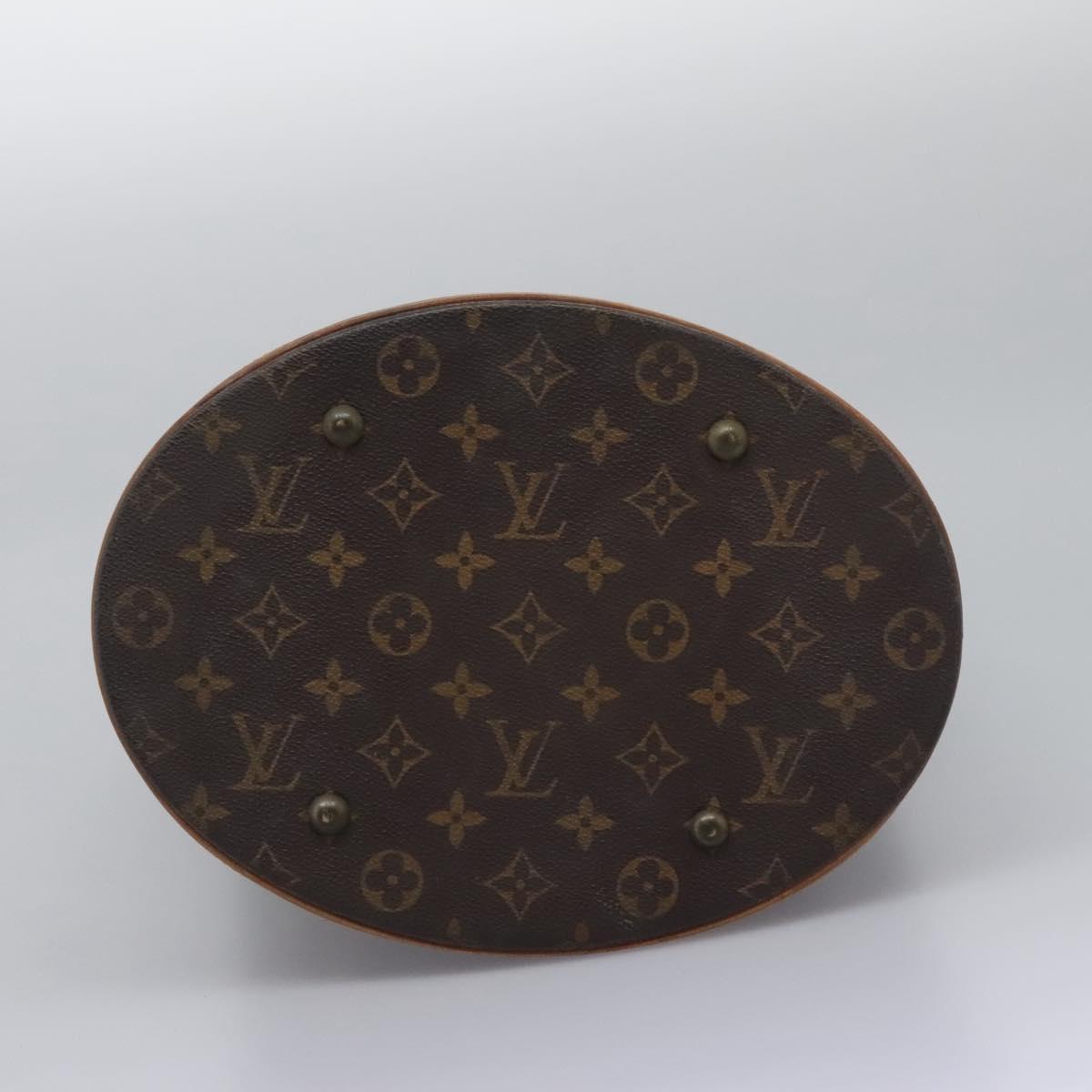 LOUIS VUITTON Monogram Bucket GM Shoulder Bag M42236 LV Auth 114920