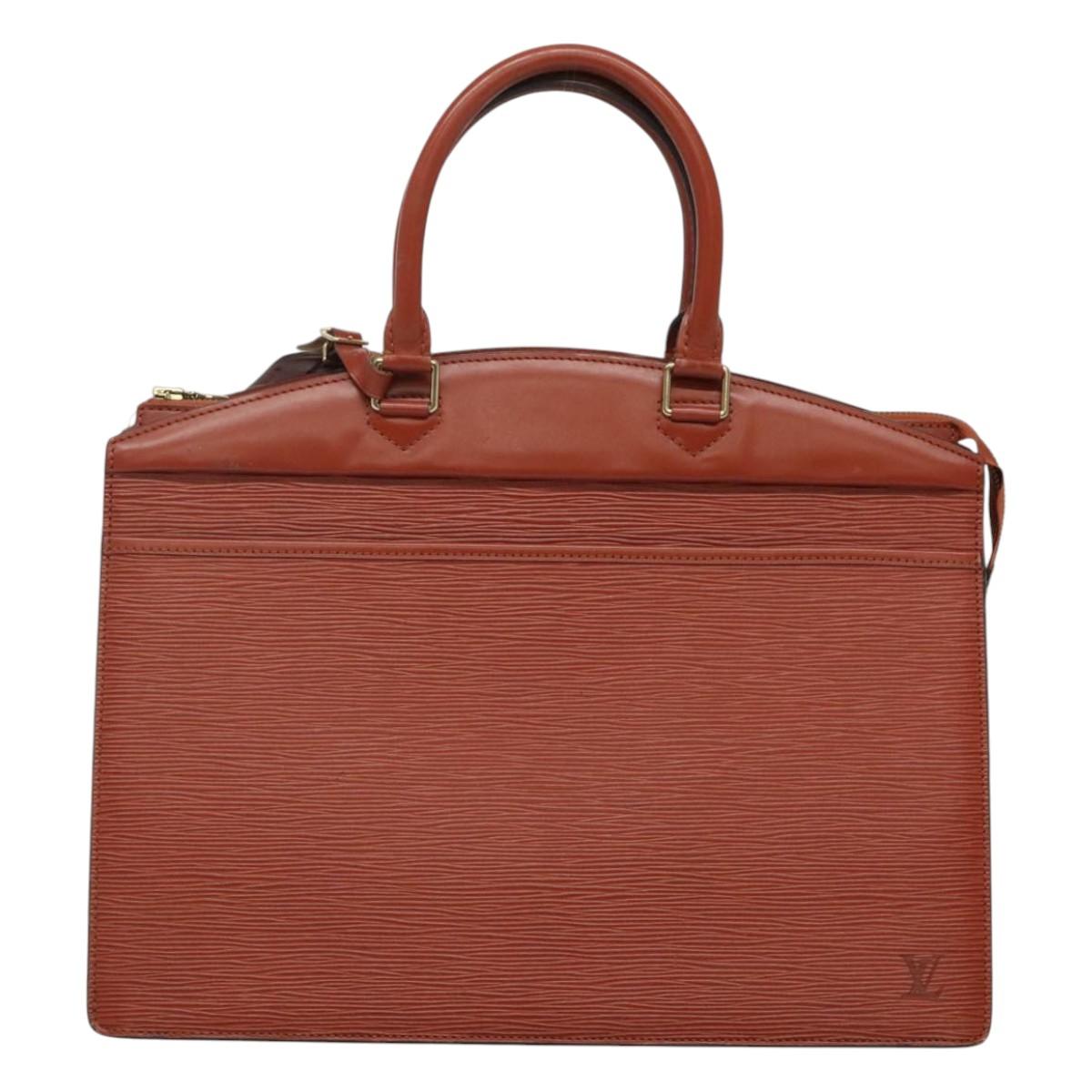 LOUIS VUITTON Epi Riviera Hand Bag Brown M48183 LV Auth 114970
