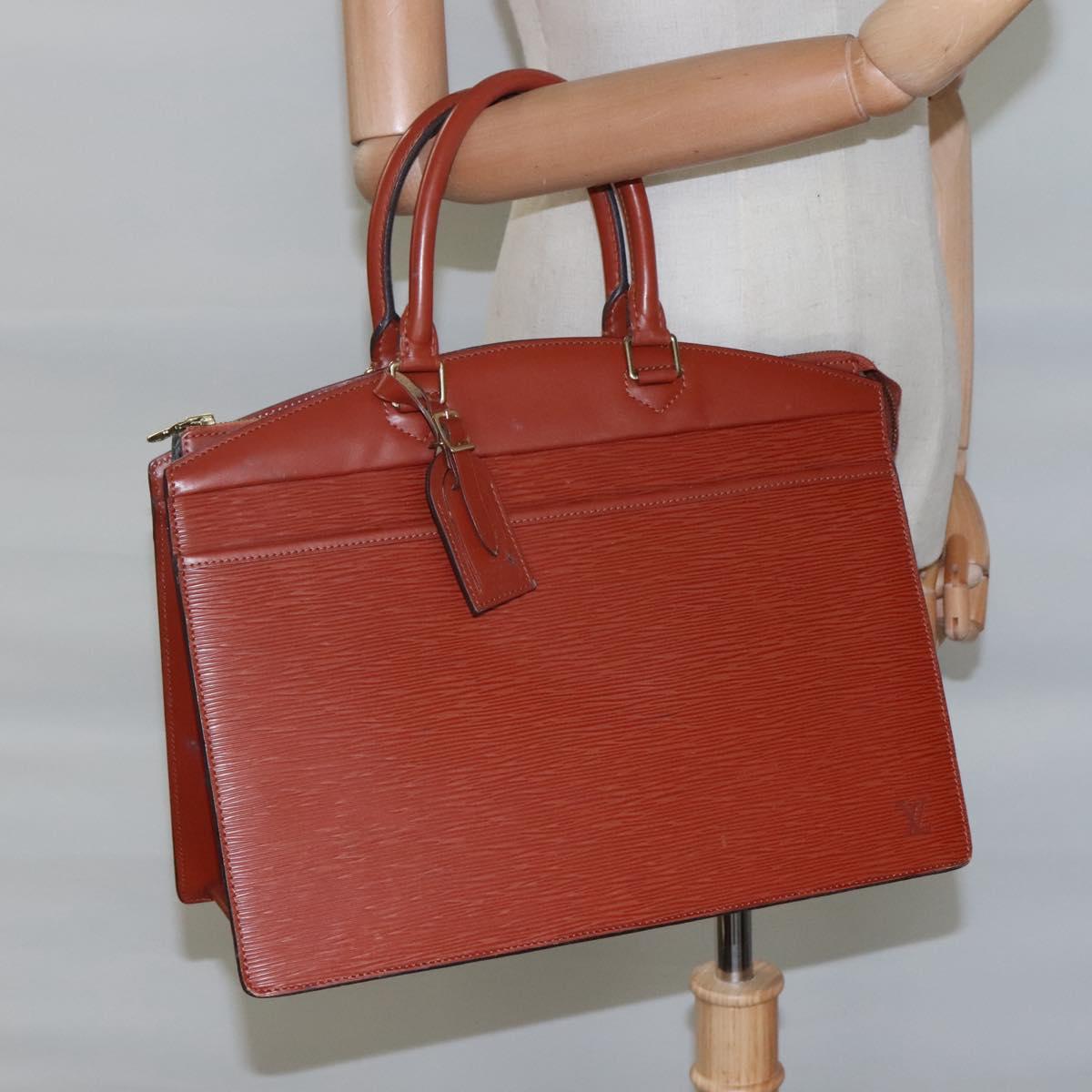 LOUIS VUITTON Epi Riviera Hand Bag Brown M48183 LV Auth 114970