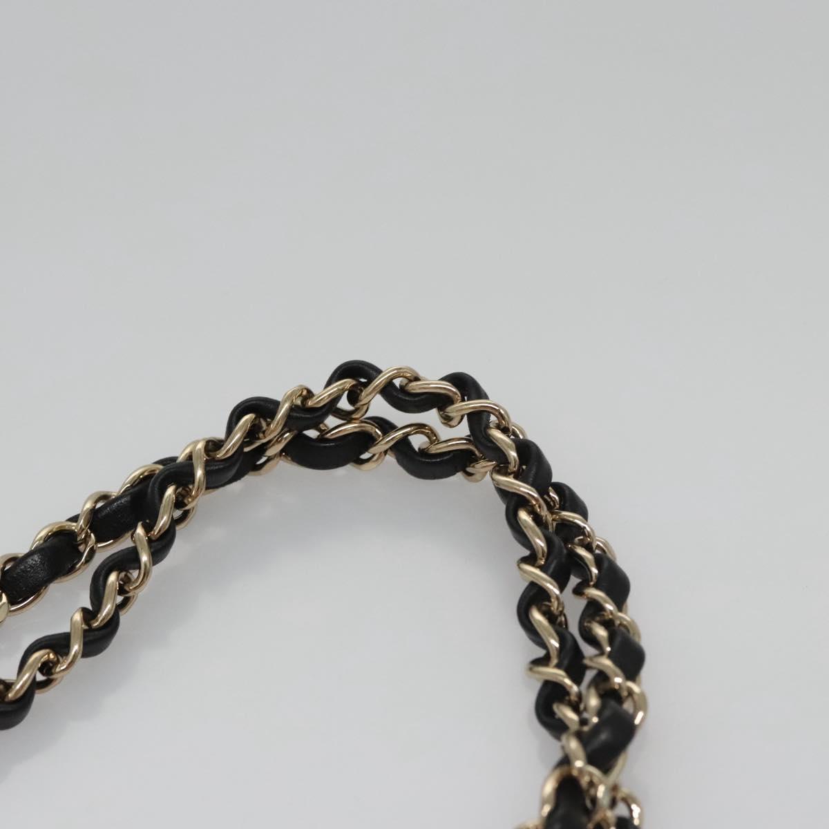 CHANEL Chain V Stitch Shoulder Bag Corduroy Pink Gold CC Auth 115032AM