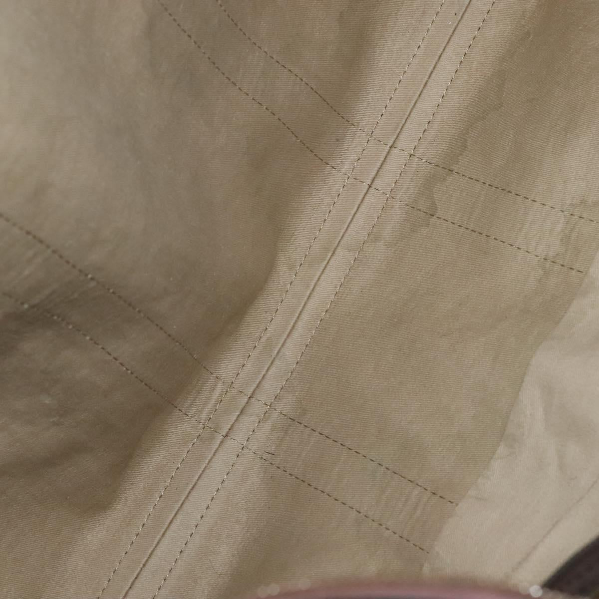 Christian Dior Trotter Canvas Boston Bag Brown Auth 115046