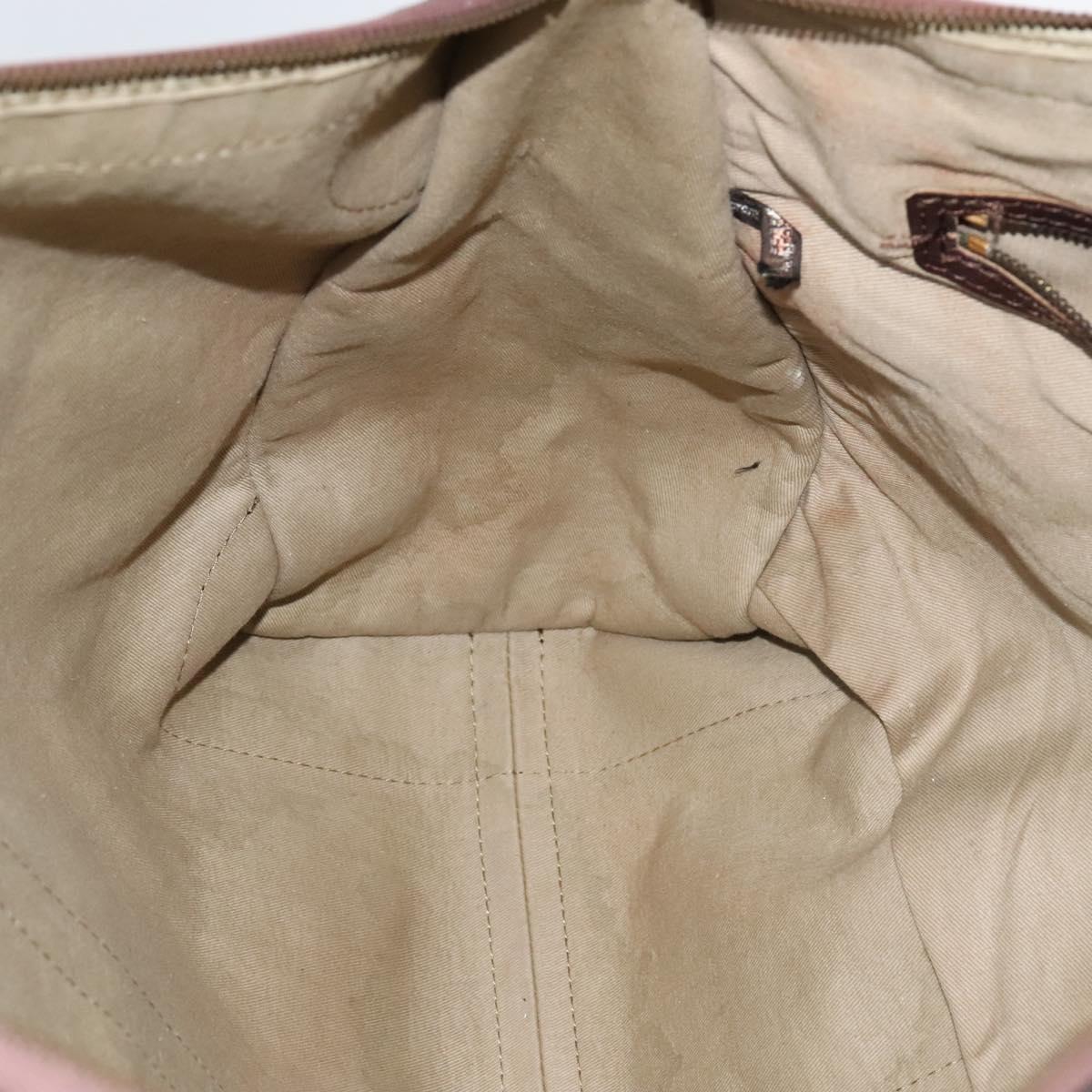 Christian Dior Trotter Canvas Boston Bag Brown Auth 115046